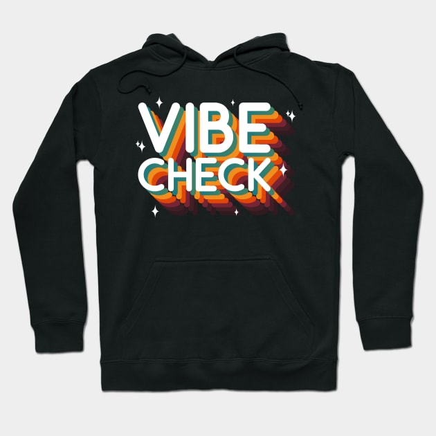 Vibe Check Emoji Meme Retro Vintage Hoodie by A Comic Wizard